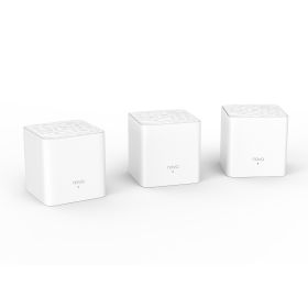 Tenda Nova Mesh3F AC1200 Dual-Band White Cube WiFi Router - 2 PACK
